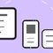 Icon representing office work and computers