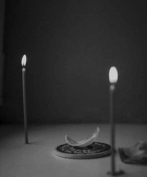 Minimalist still life with soft lighting representing peace
